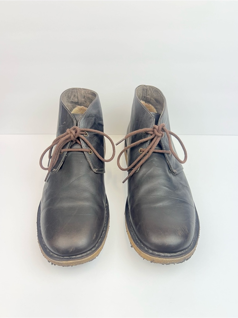 UGG Leighton Chukka Boots Shoes Mens Size 15 Dark Brown Leather 3275